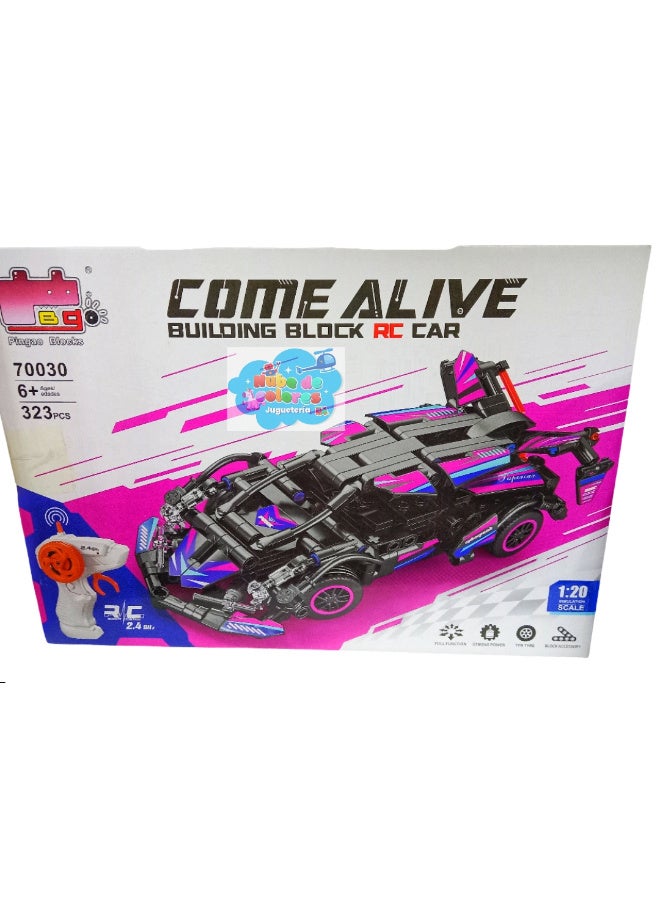 RC Racing Car Building Kit, 323 Pieces, 1:20, 6+ Years, 2.4GHz Model 70030